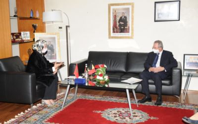 Reception of H.E. Mr. Marc Trenteseau, Ambassador of the Kingdom of Belgium to Morocco