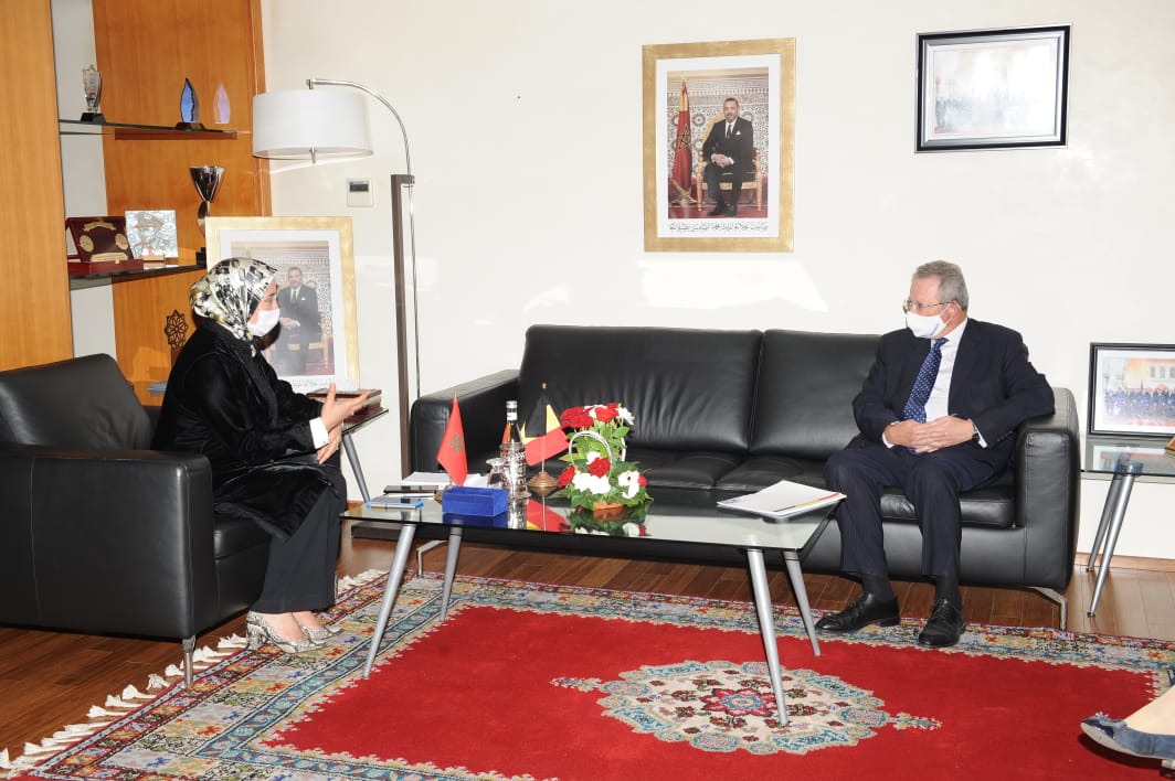 Comunicado de prensa : Recepción del Sr. Marc Trenteseau, Embajador del Reino de Bélgica en Marruecos