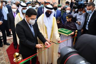 Laayoun – Minister of Foreign Affairs, African Cooperation and Moroccan Expatriates, Mr. Nasser Bourita and the Ambassador of UAE in Rabat, H.E Mr. Al Asri Saeed Ahmed Aldhaheri inaugurated today, November the 4th the Consulate General of the United Arab Emirates in the city of Laayoun.