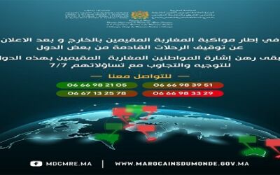 Accompagnement des Marocains résidant à l’étranger après la suspension des vols en provenance de certains pays