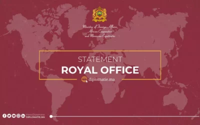 STATEMENT BY THE ROYAL OFFICE: HM King Mohammed VI, may God assist Him, accompanied by HRH Crown Prince Moulay El Hassan, chaired, on Saturday afternoon, September 9, 2023, in the Royal Palace in Rabat, a working session dedicated to examining the situation following the earthquake that occurred Friday, September 8, and caused human and material losses in various regions of the kingdom.